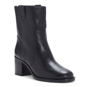 Vince Camuto Black Leather Ankle Boots